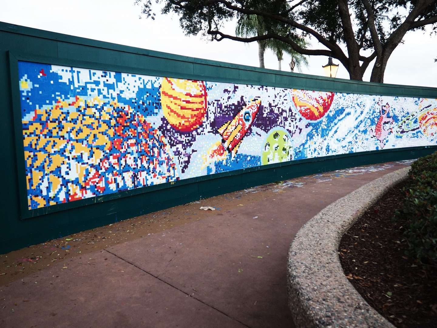 community mural at disney