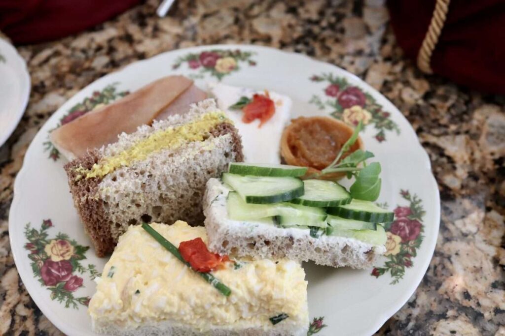 Tea sandwiches at Disney Garden Tea Room