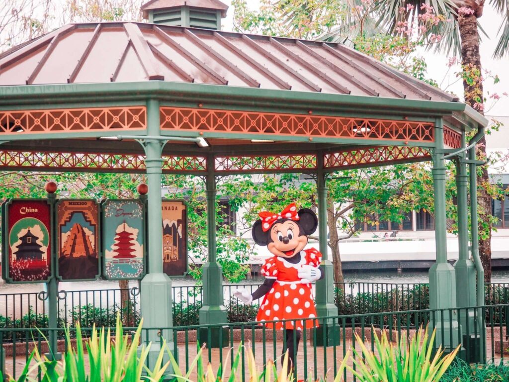Minnie Mouse at EPCOT Characters Disney World