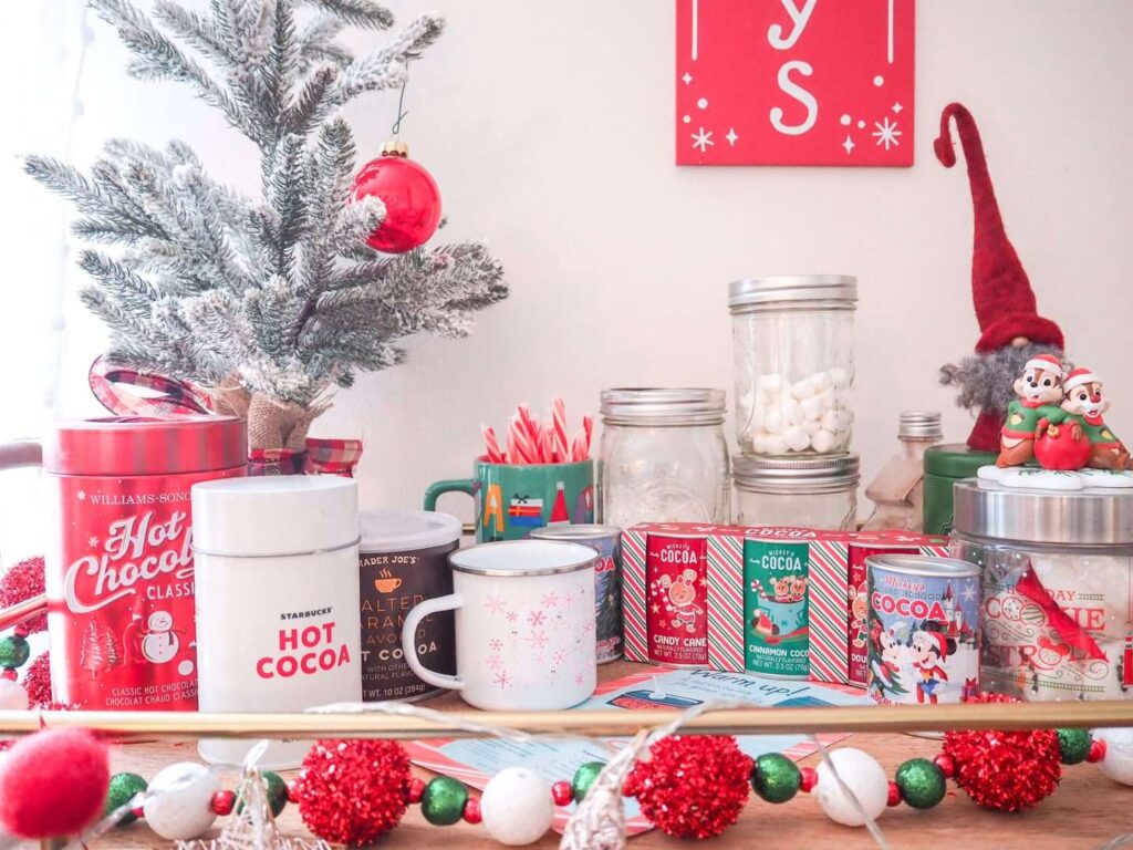 Hot cocoa Bar Decorating Ideas Christmas