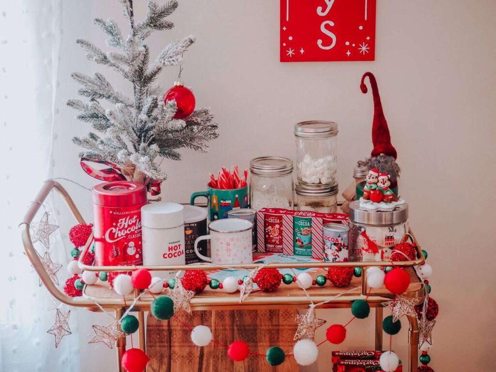 Hot Cocoa Bar Cart Disney