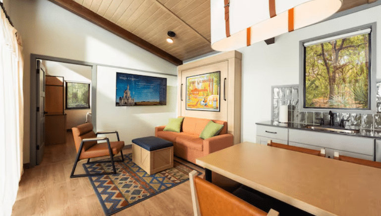Cabins at Fort Wilderness Living Space