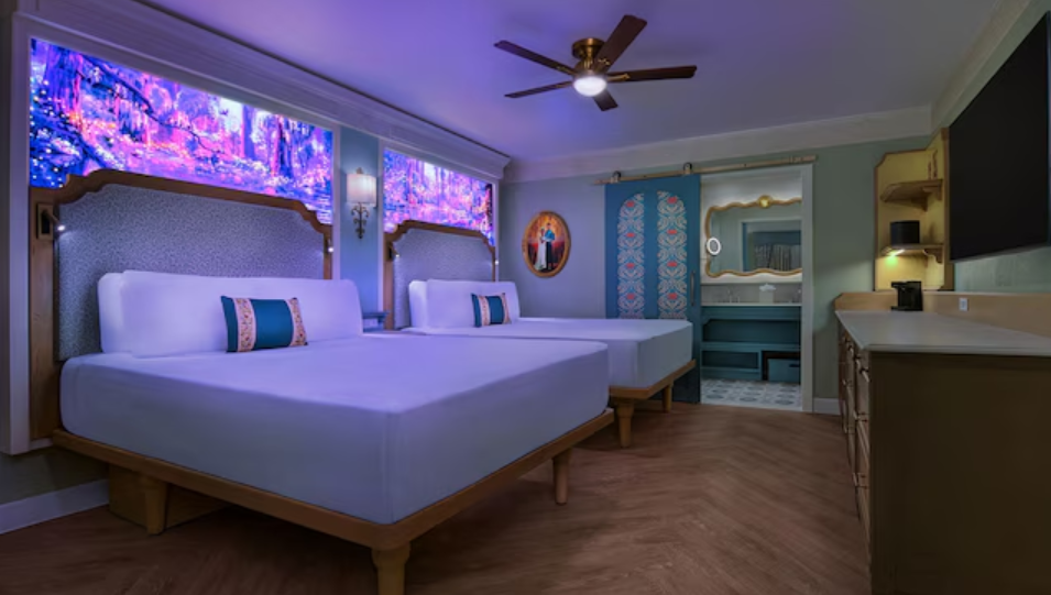 Princess Rooms at Port Orleans Riverside Light Up Headboards