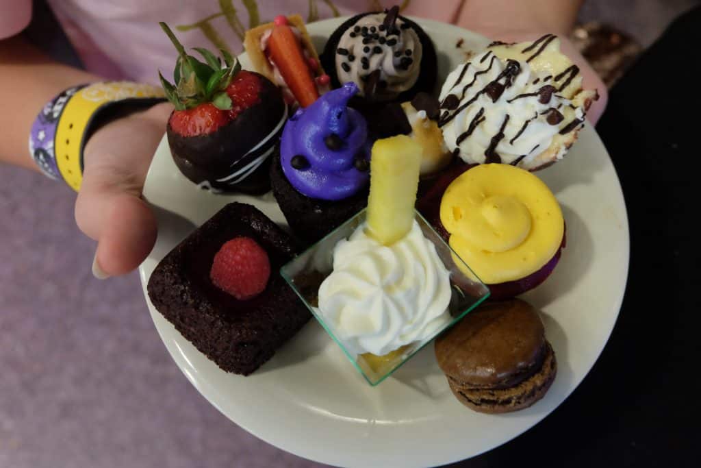 Food at the Disney Dessert Party Happily Ever After