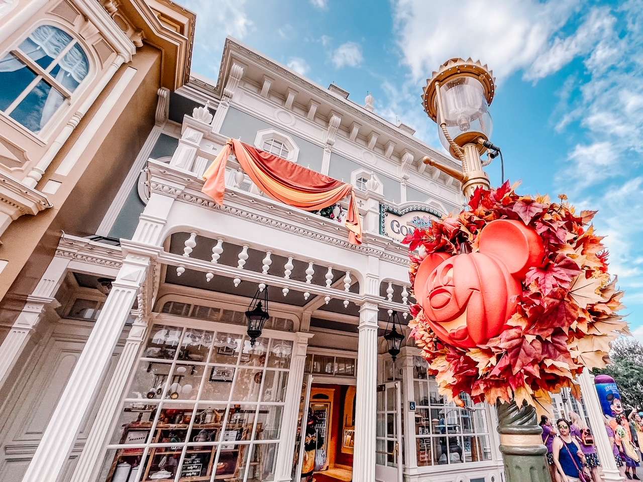 Main Street Fall Decorations at Disney World