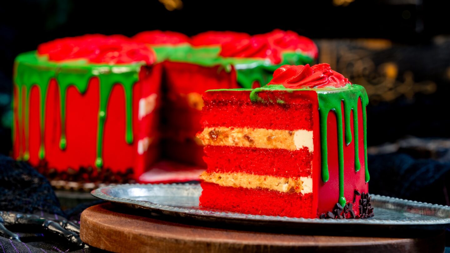 Disneyland Halloween Red Apple Cake