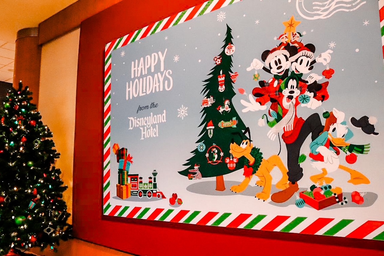 Disneyland Hotel for Holidays Mickey and Friends Greeting