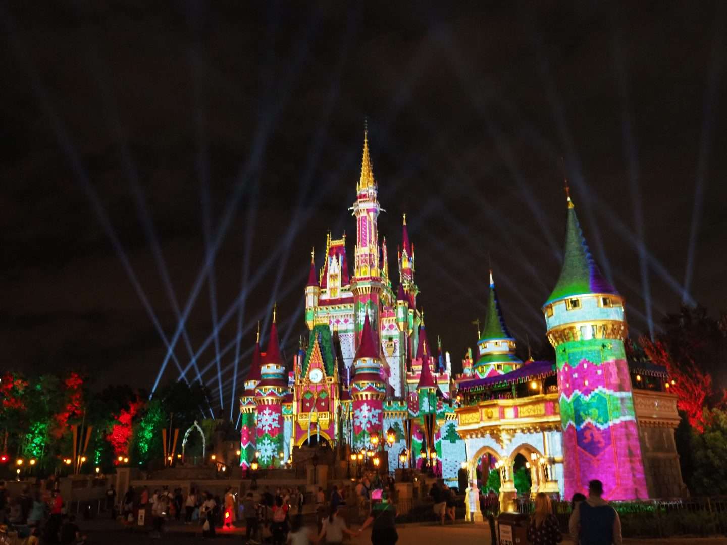 Disney world Castle at Christmas Magic Kingdom