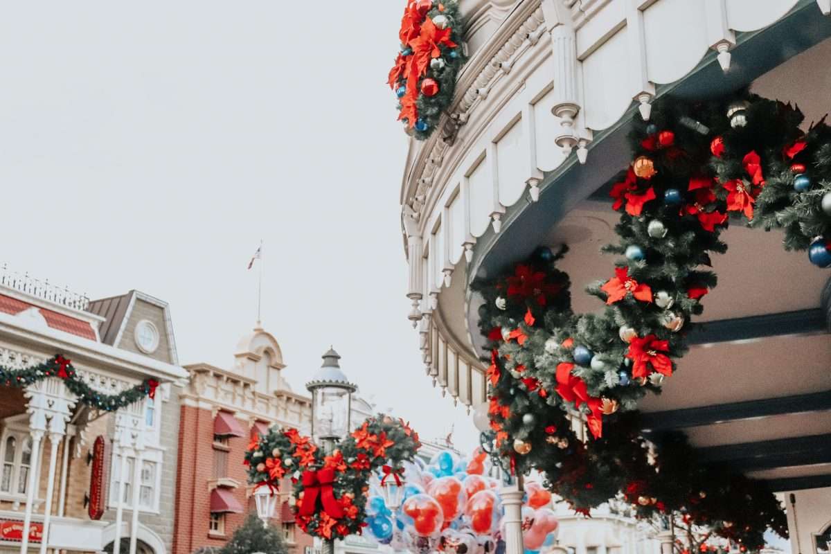Disney Main Street Christmas Decorations