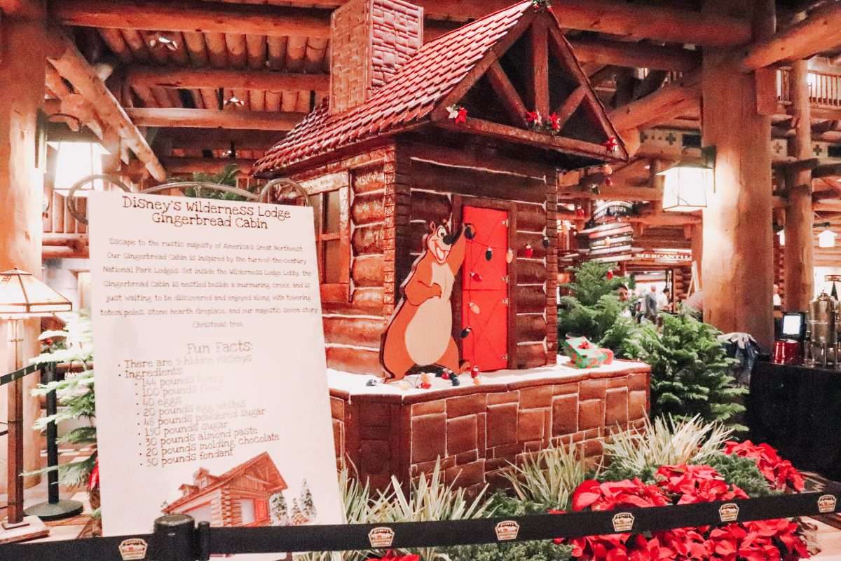 Disney wilderness Lodge Gingerbread House Log Cabin