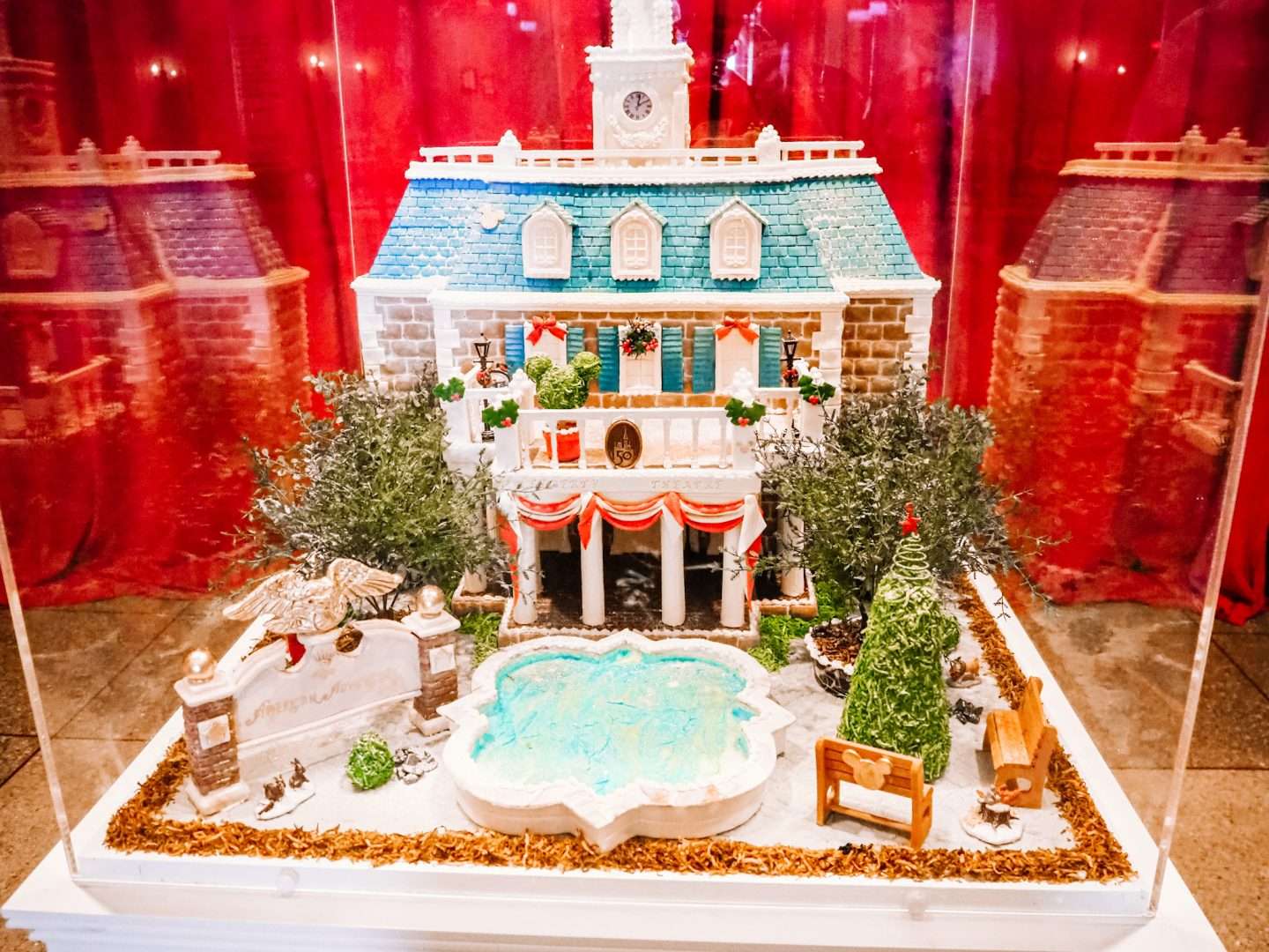 Capital City gingerbread house at Disney World Epcot Christmas