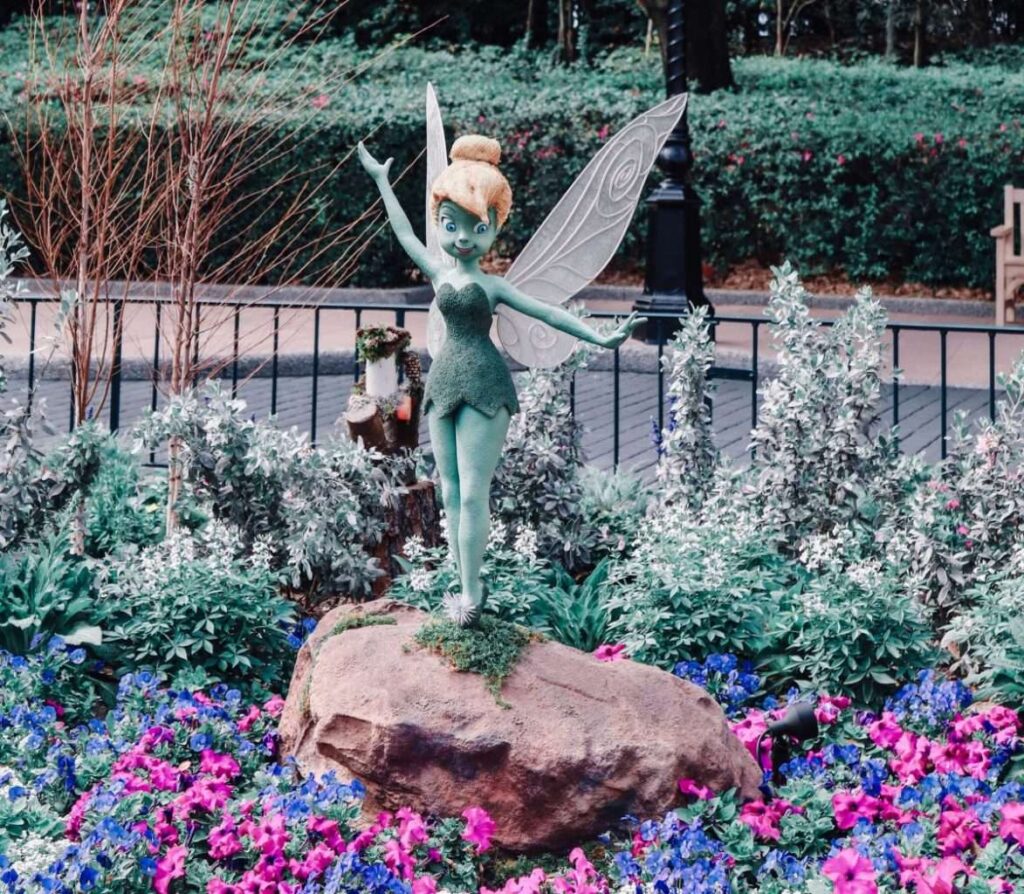 Tinkerbell at Flower and Garden EPCOT