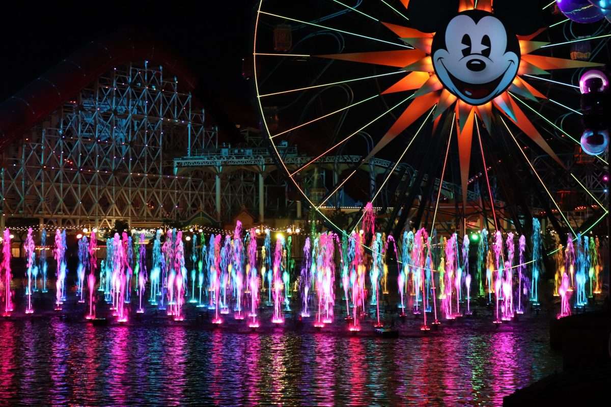 Mickey Ferris Wheel at California Adventure Disneyland World of Color