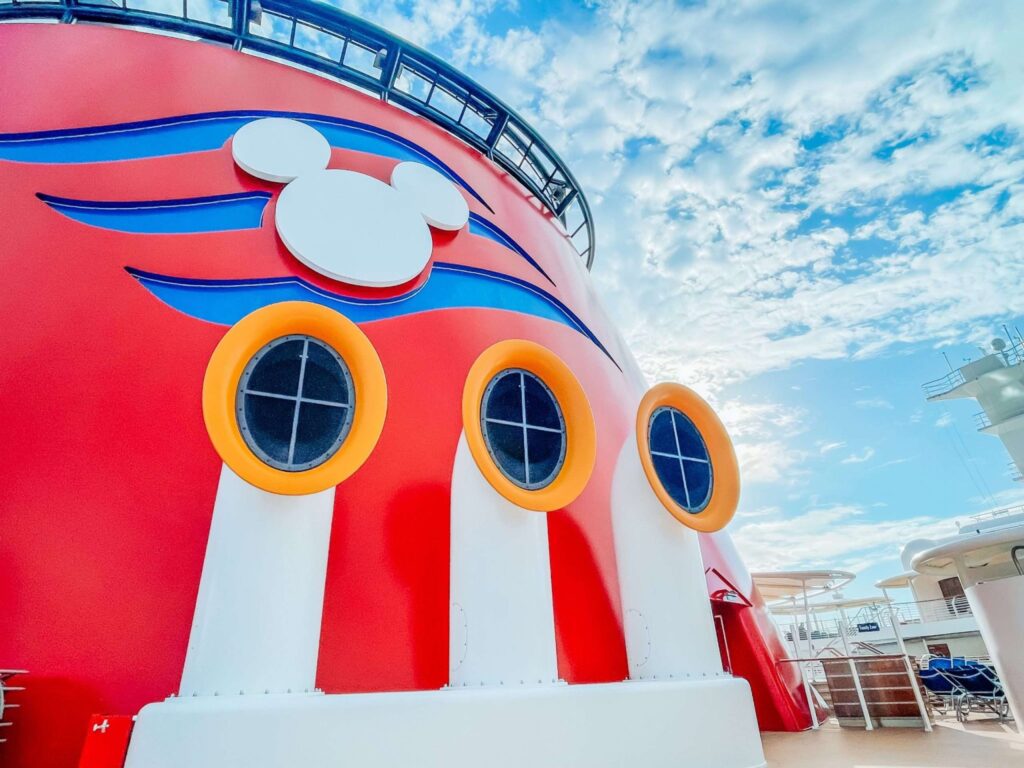 Disney Cruise Ship Funnel with Mickey Head