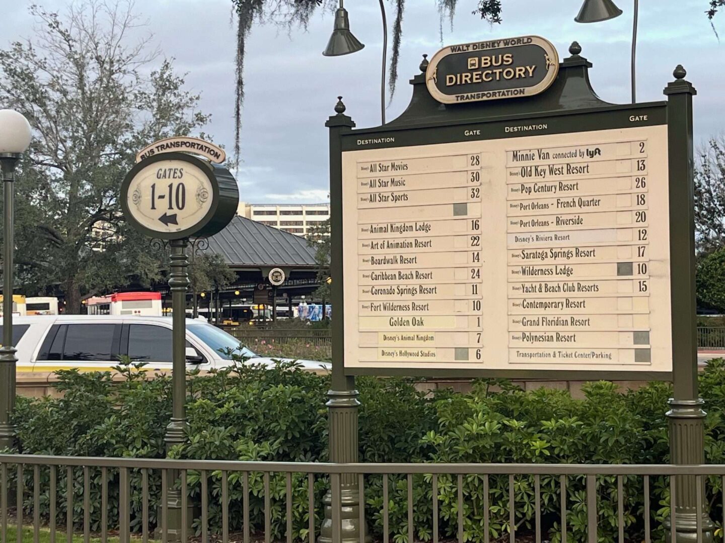 Bus Directory Disney Parks Transportation