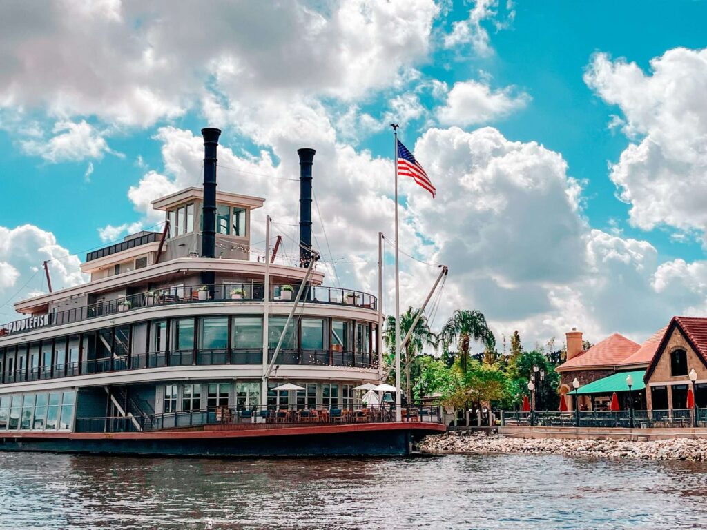 Disney Springs Paddlefish Boat Restaurant