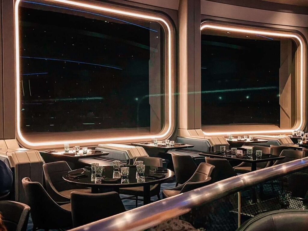 restaurant outerspace views