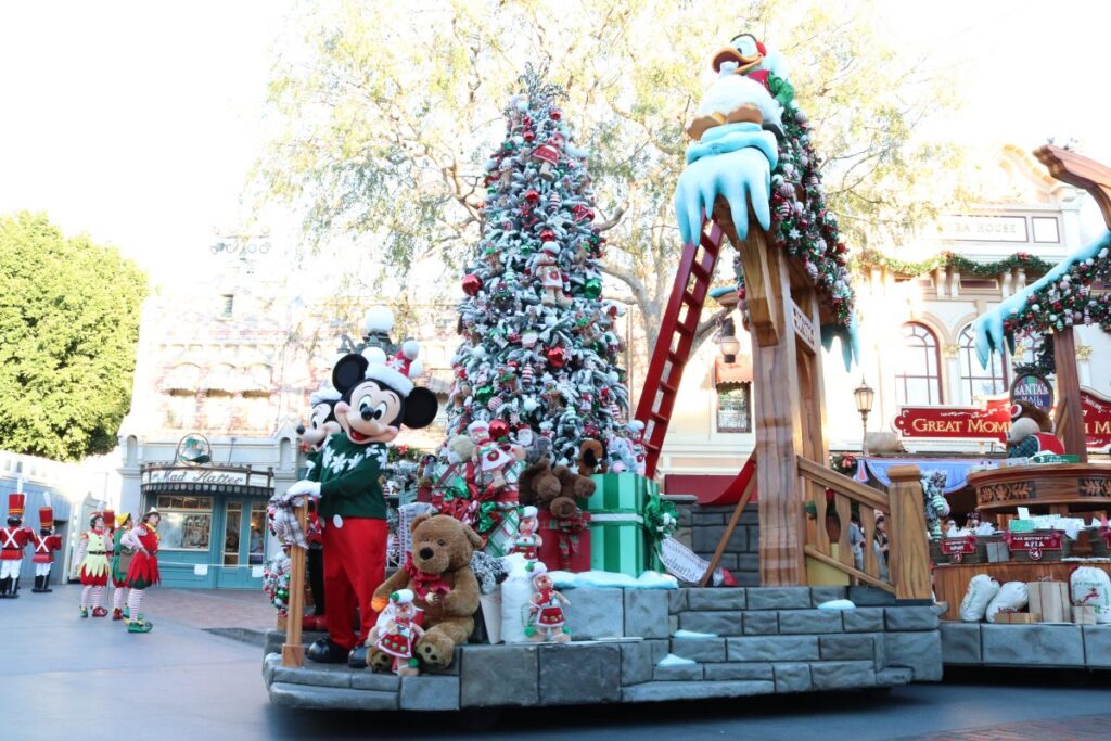 mickey at disneyland christmas