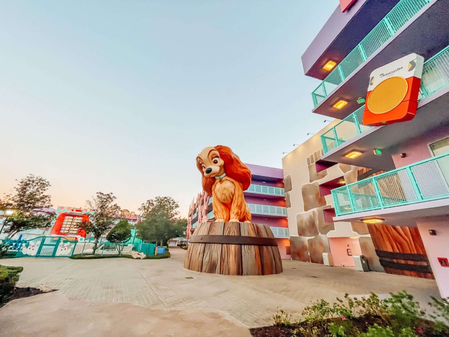 Pop Century Resort Lady and the Tramp Building