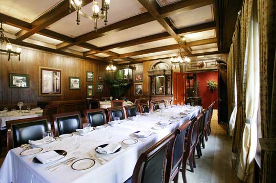 Trophy Room at Club 33 Disneyland