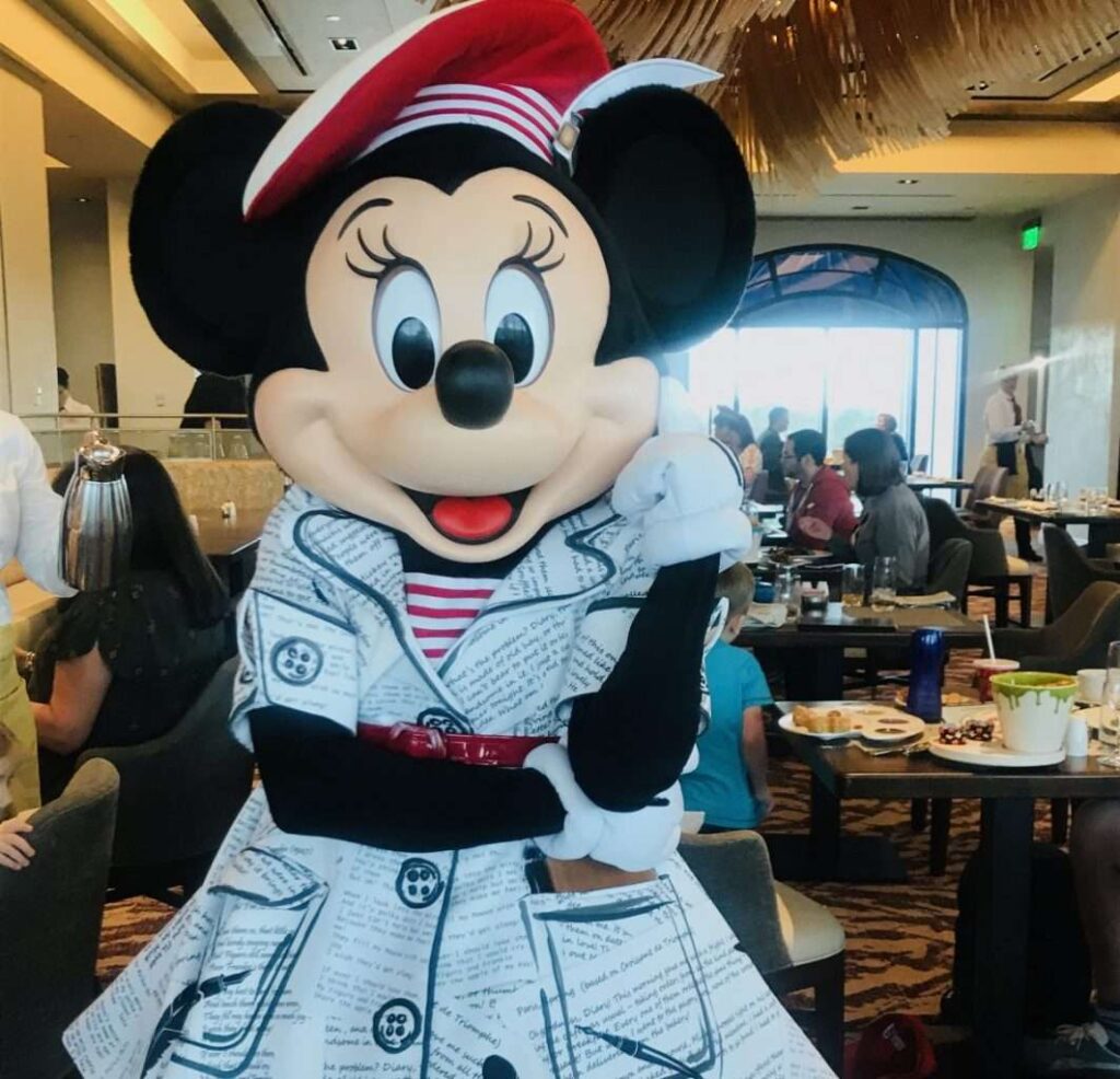 Minnie Mouse at Topolino Terrace Character Disney Riviera Resort