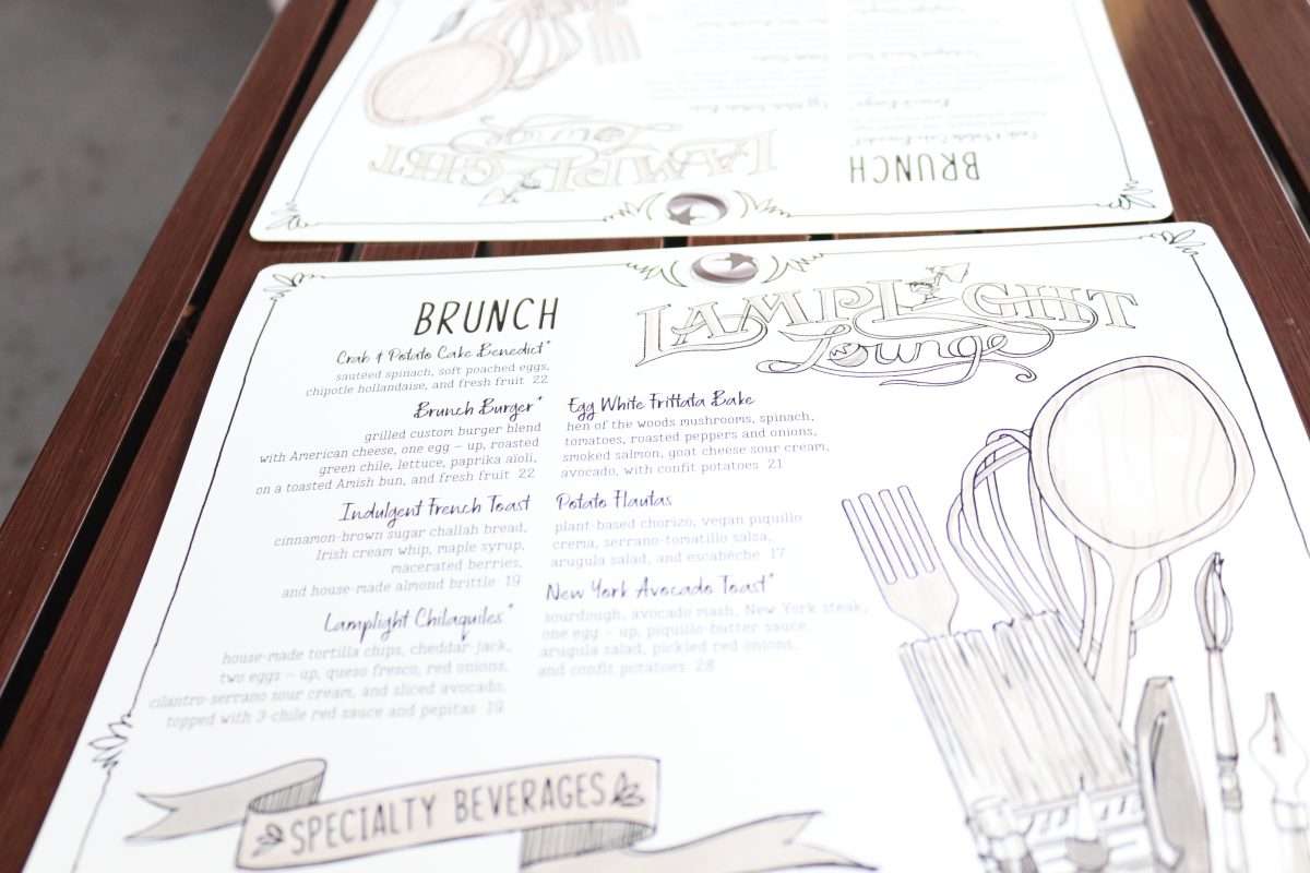 Lamplight Lounge Breakfast Menu