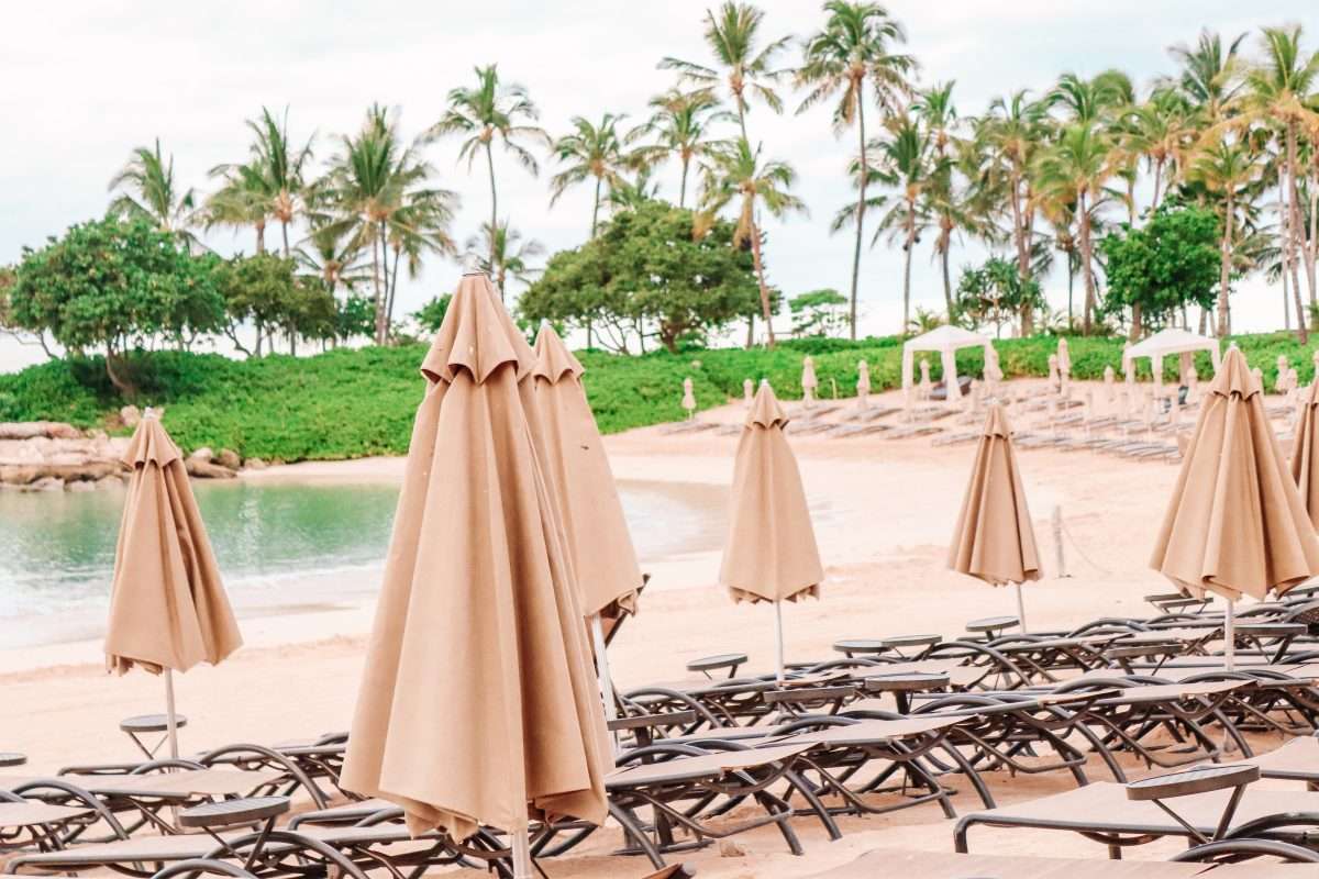 Disney Aulani Resort Beach and Loungers