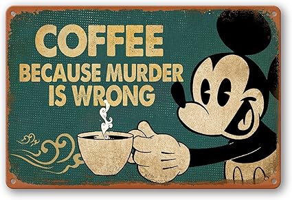 Mickey Mouse Funny sign