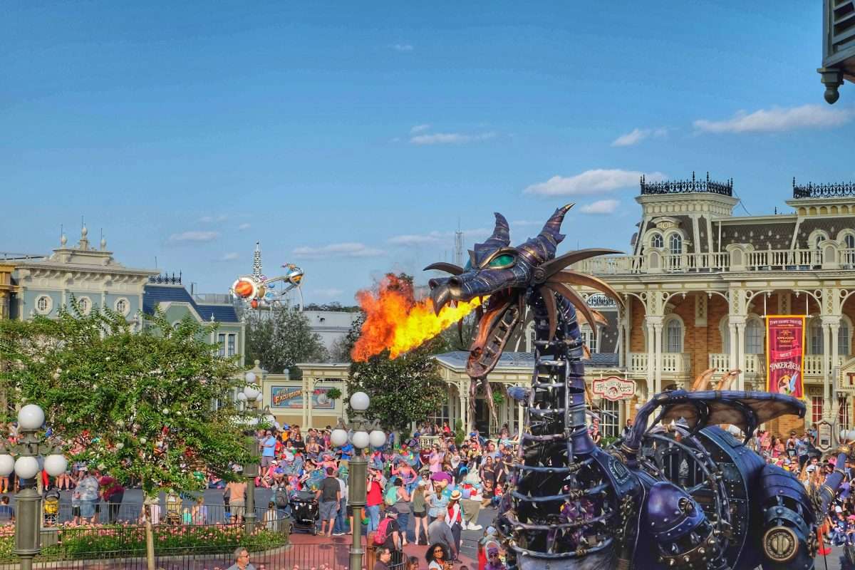 Maleficent Dragon in Festival of Fantasy Parade Fire