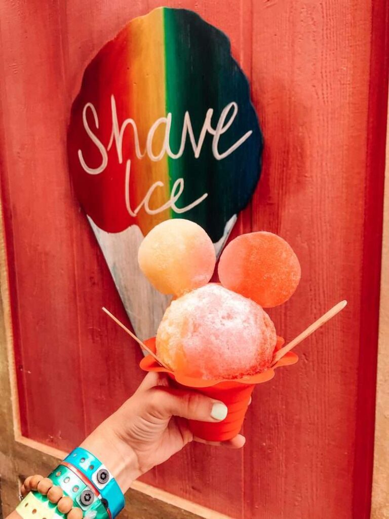 Aulani Resort Shaved Ice Mickey Shaped