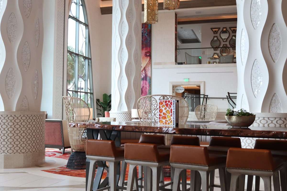 Barcelona Lounge tables and chairs at Disney Coronado Springs