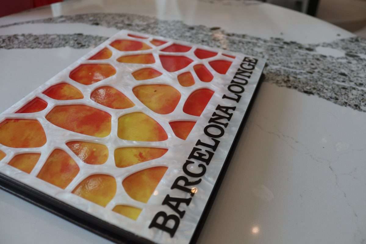 Barcelona Lounge Menu for Breakfast and Drinks