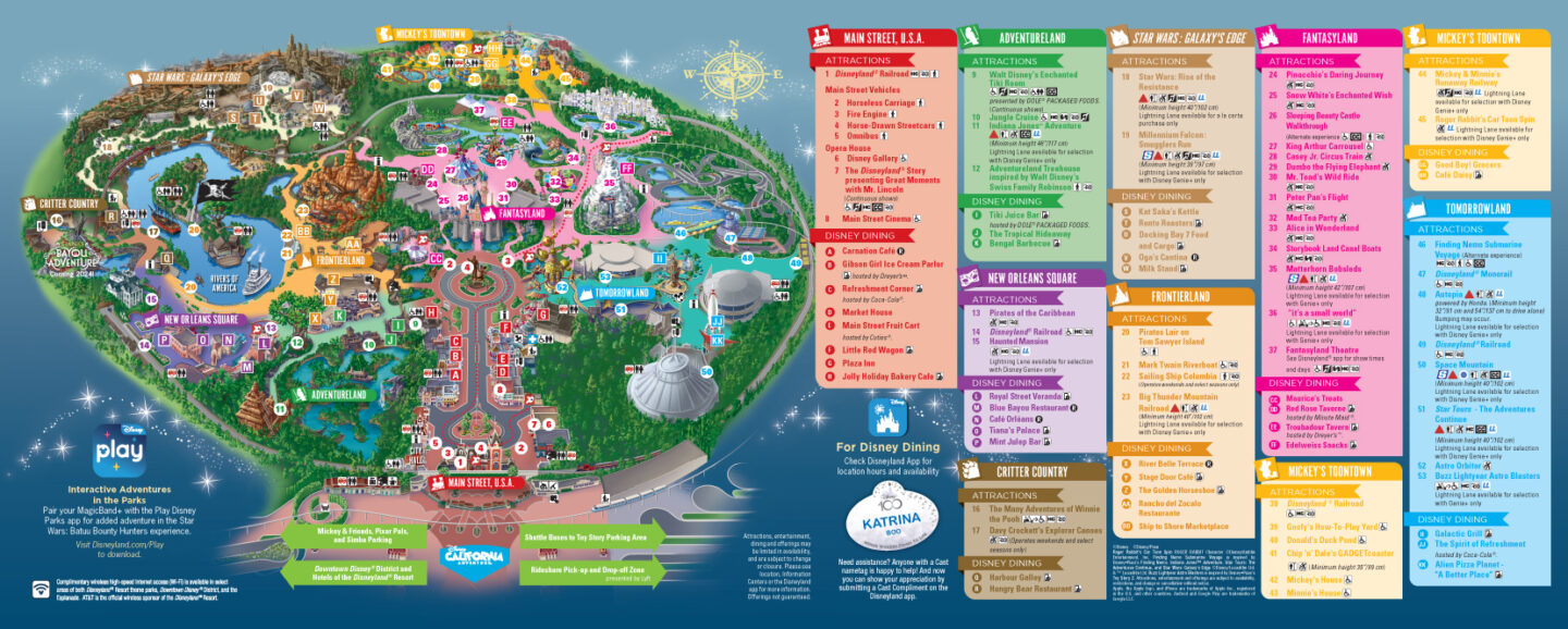 Disneyland Park Map