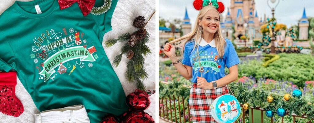 Once Upon a Christmastime Parade Shirts Christmas Magic Kingdom