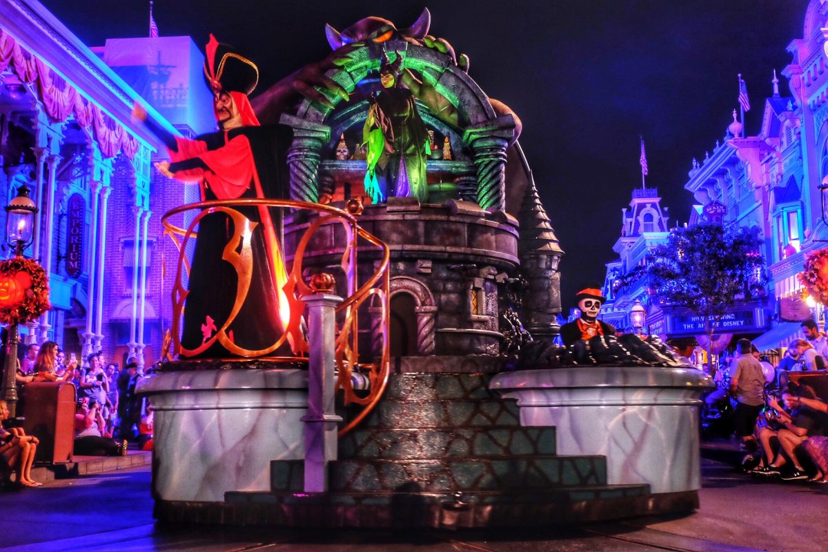 Disney Villains Float at the Halloween Parade Disney World