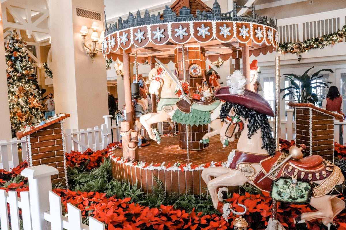 Disney's Beach Club Christmas Gingerbread Carousel