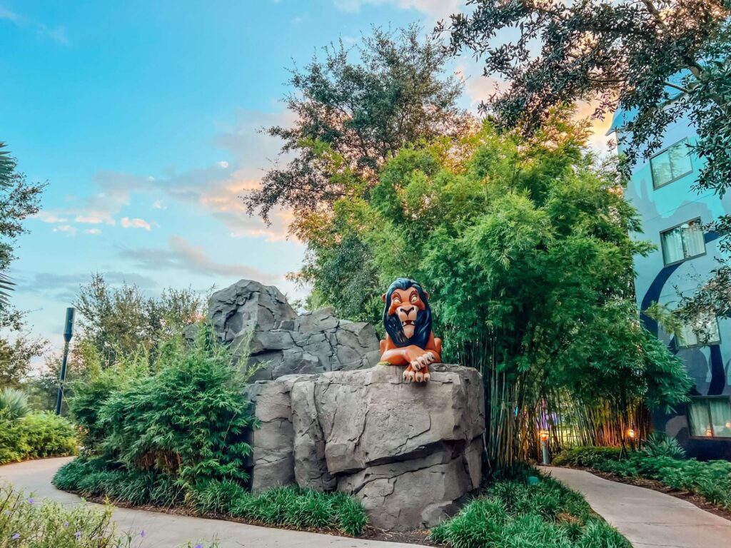 Art of Animation Resort Lion King Scar Statue