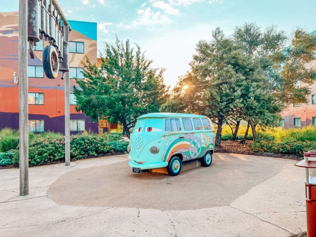 Art of Animation Resort Cars Area VW bus
