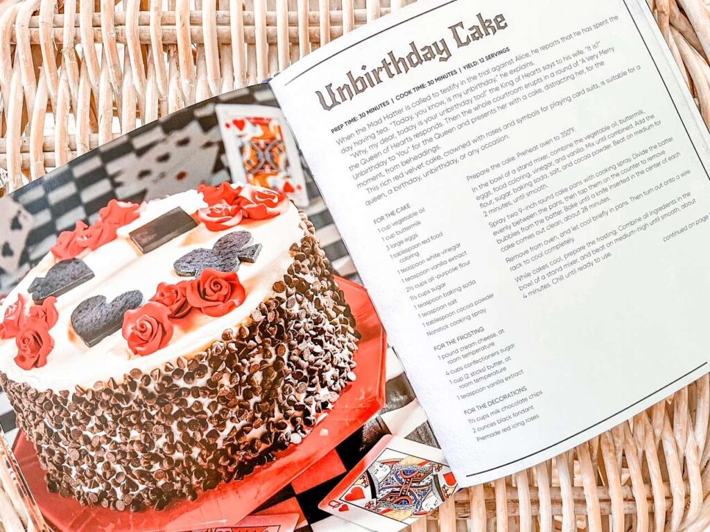 Alice in Wonderland Cookbook Unbirthday Cake Recipe