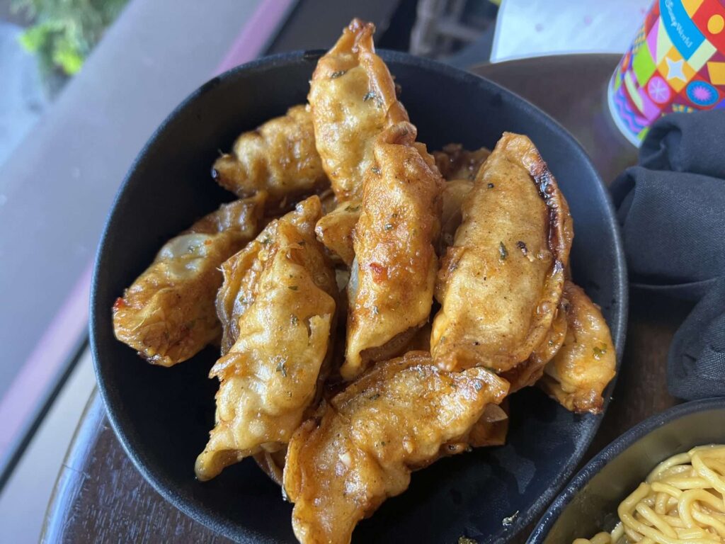 Food at Tambu Lounge Dumplings