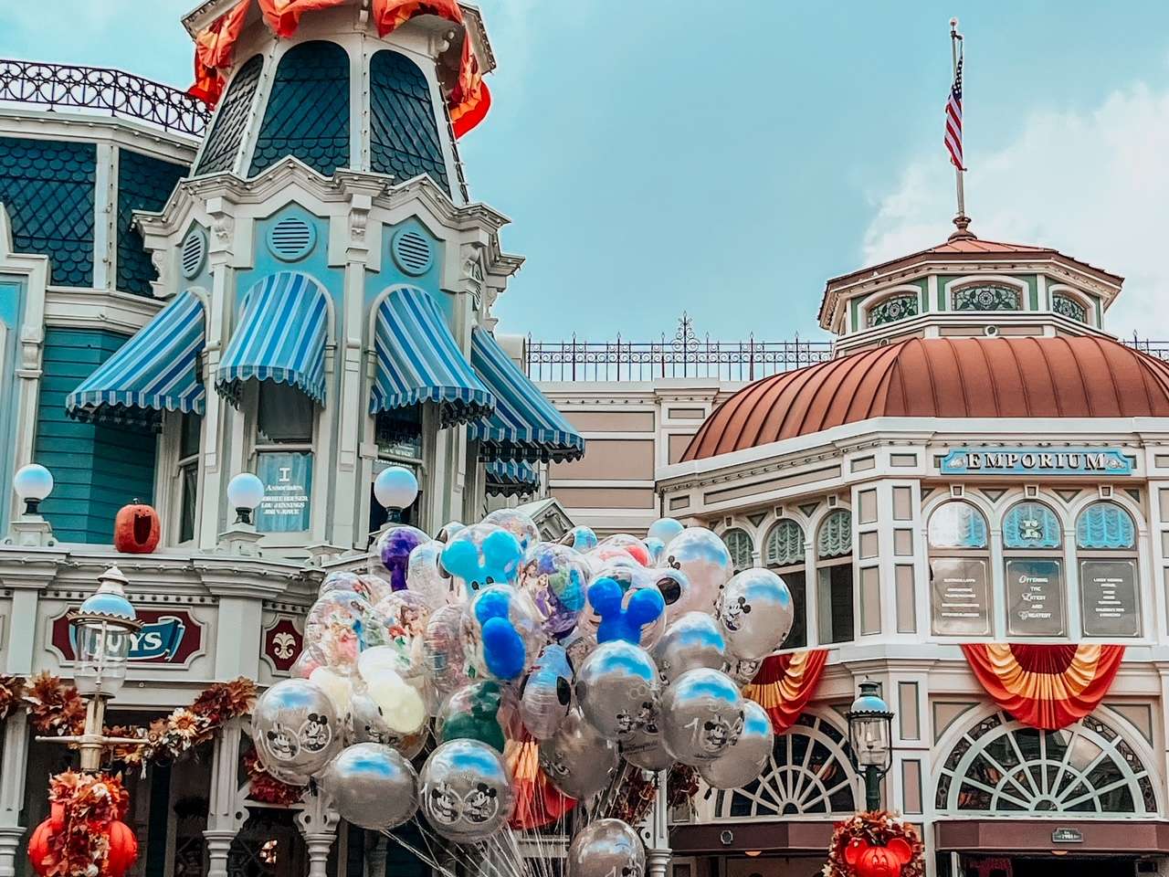 Mickey Balloons at Magic Kingdom Main Street USA