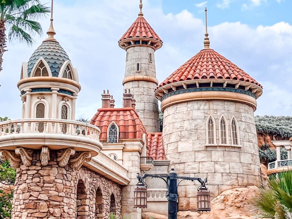Ariels Castle at Magic Kingdom WDW