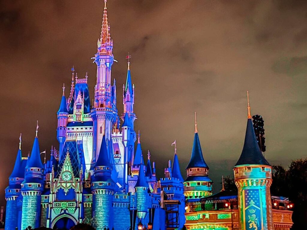 Cinderella Castle Magic Kingdom Nighttime