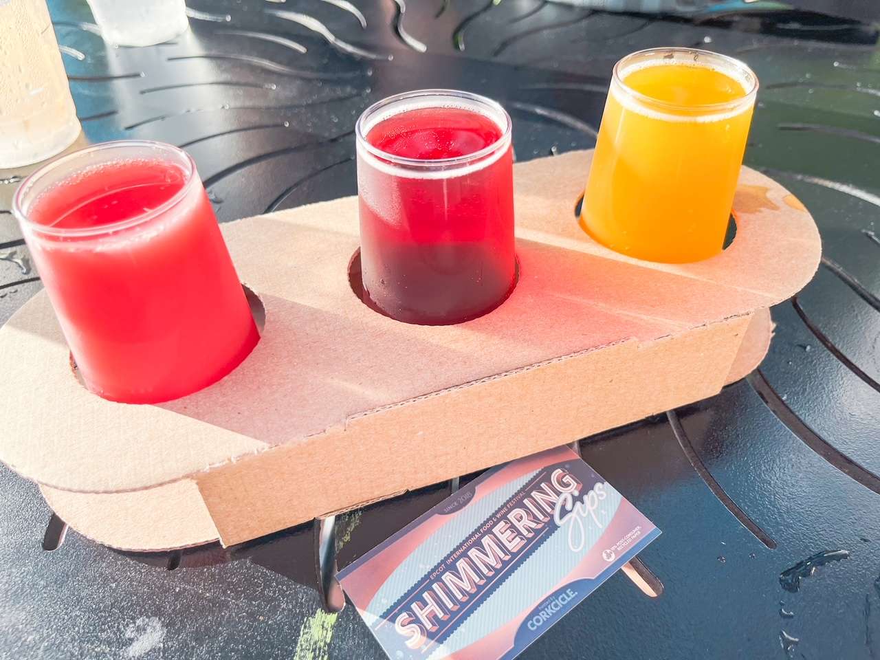 Drinks at Epcot Food and Wine Festival Alcohol