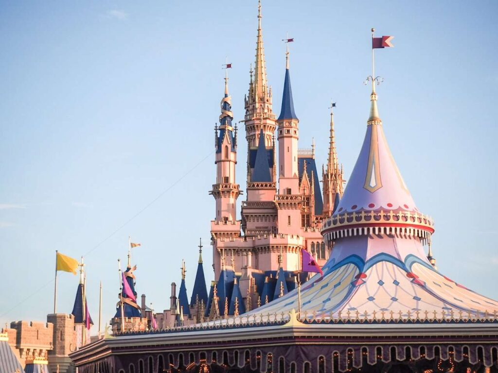 Disney World Castle and Carousel
