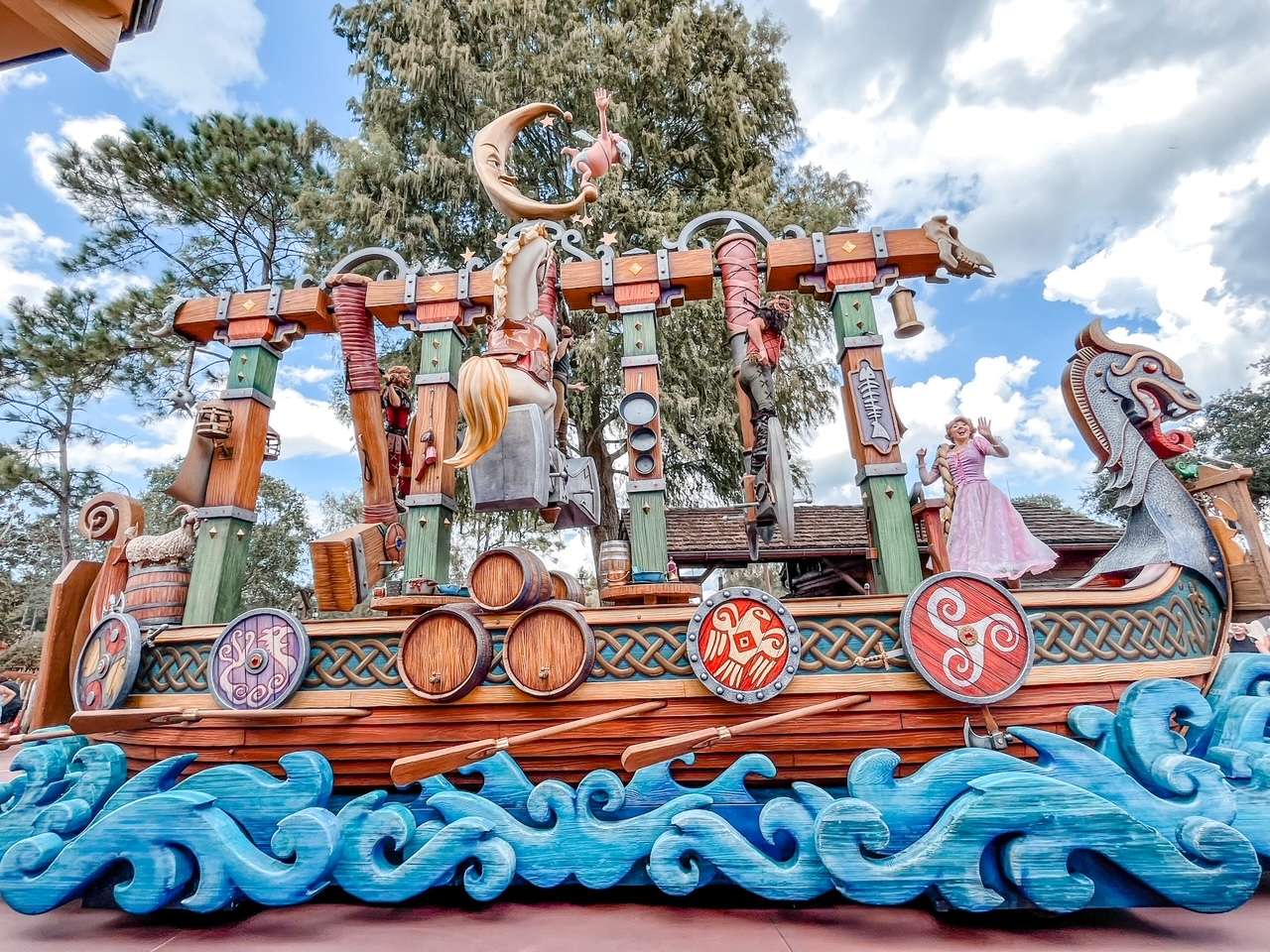 Tangled Float at Magic Kingdom Parade