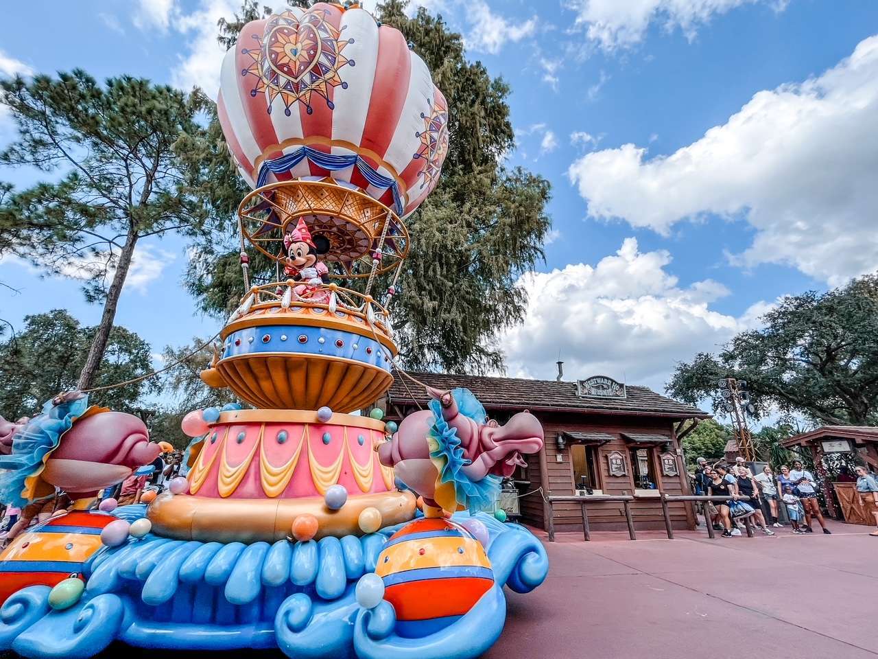 Minnie and Mickey at the Fantasy Parade Magic Kingdom