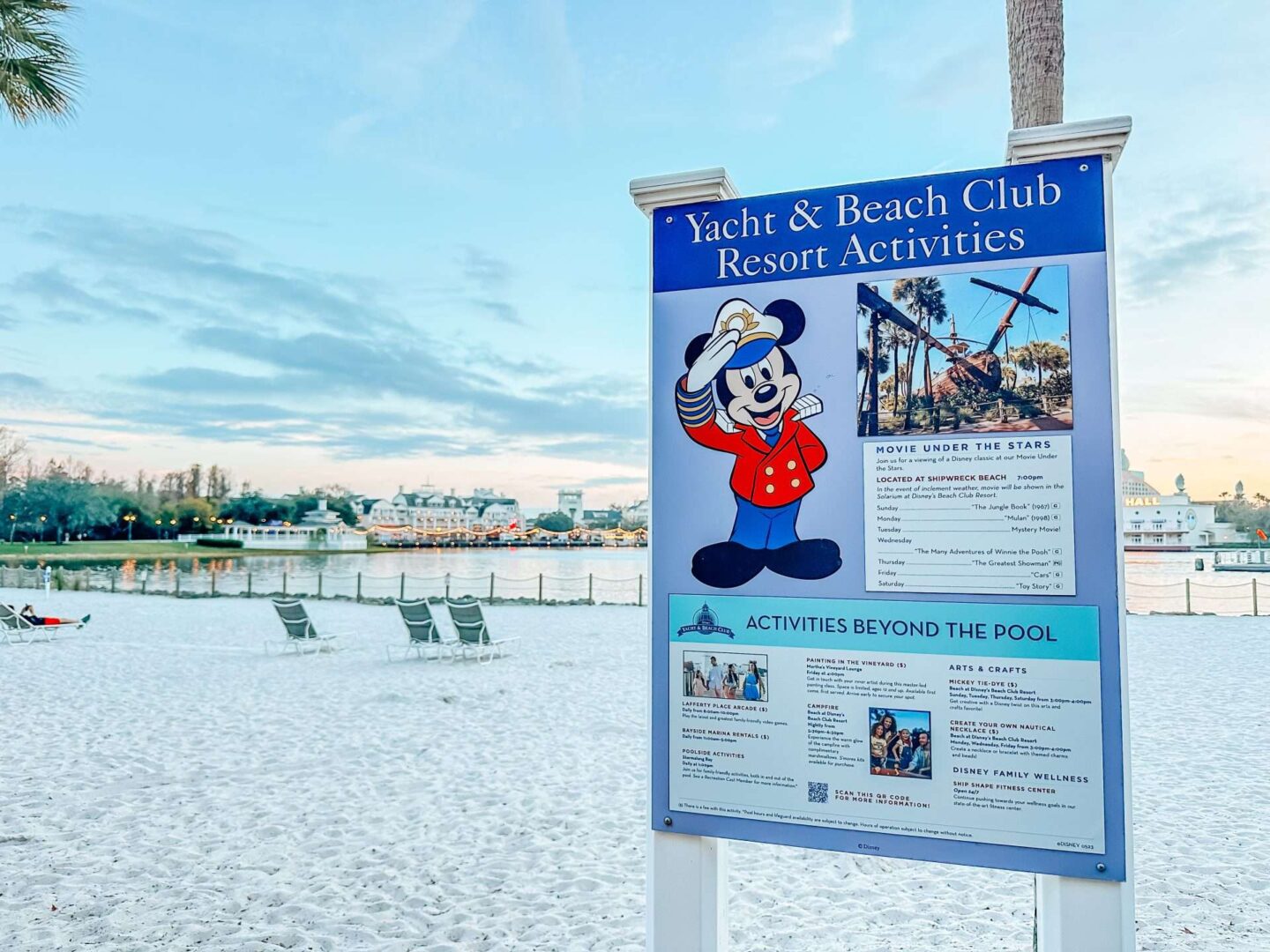 Beach and Yacht Club Resort Activities