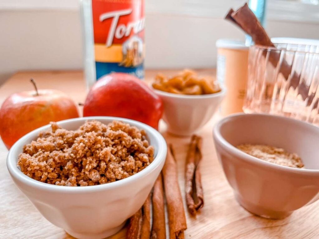 Deconstructed Apple Pie Ingredients