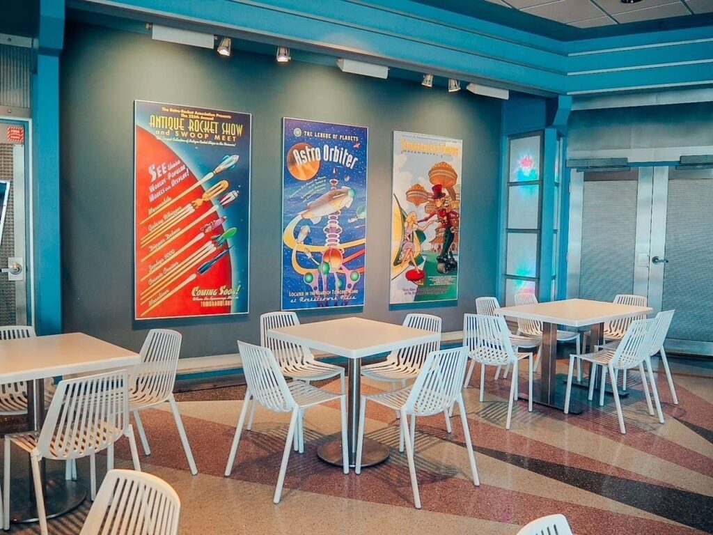 Seating in Tomorrowland Magic Kingdom